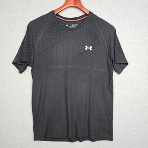 Under Armour Streaker TShirt Runclipse Mens Size Medium Black 1386544-410 New
